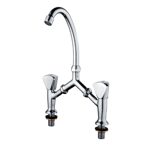 Sink Bridge Faucet-Two Handles